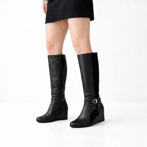 [Gianni Bini] Classic Black Wedged Boots